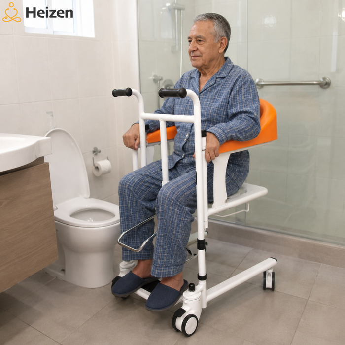 Silla Hidráulica Transferencia Paciente Baño Orinal Wc 180°