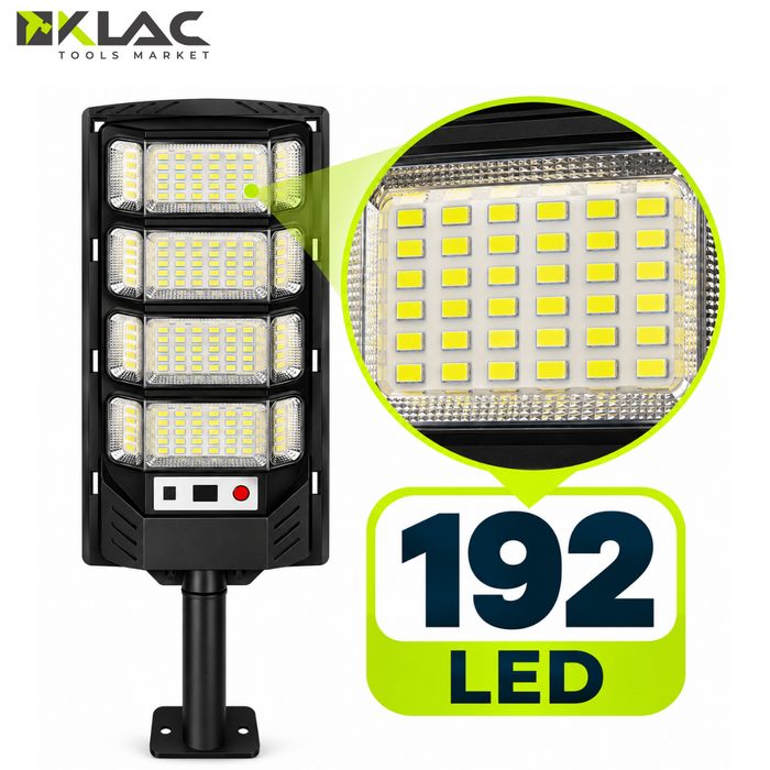Foco Solar Led Exterior Sensor Control Remoto Ip67