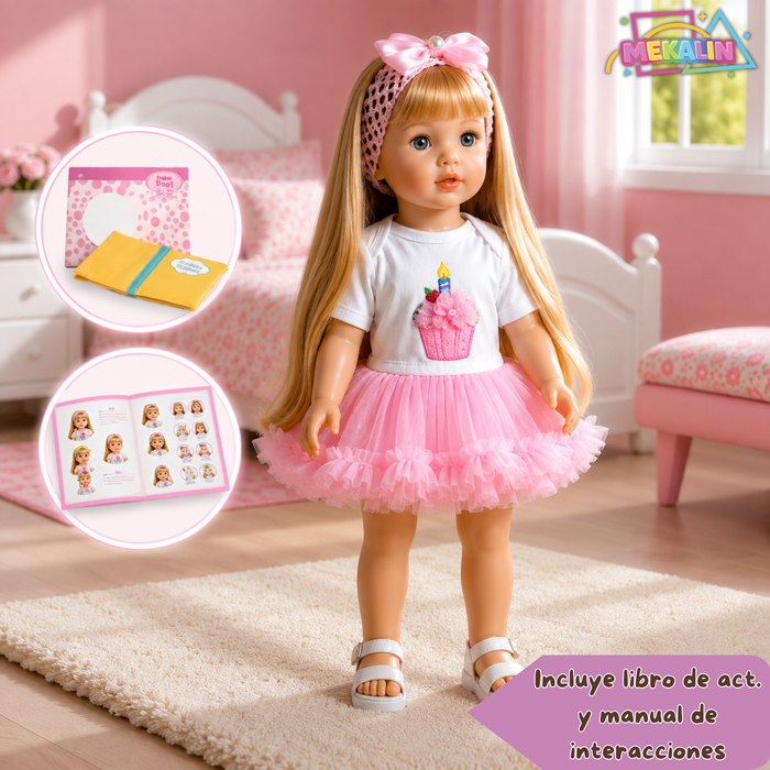 Muñeca Bebé Reborn Silicona Con Sonidos Y Movimientos