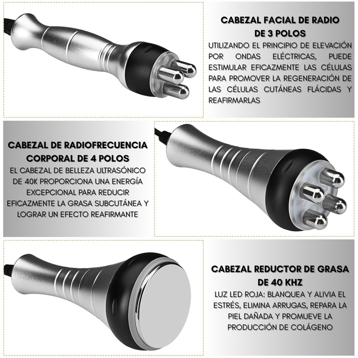 Maquina Cavitación 40k Radiofrecuencia 3 En 1 Ultrasonico