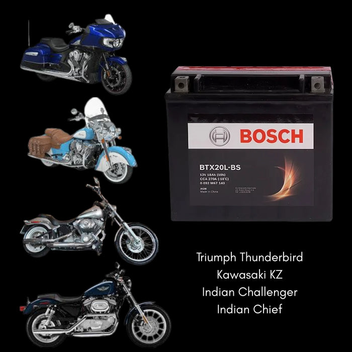 Bateria Moto Ytx20l-bs Btx20l-bs 12v 18ah Bosch