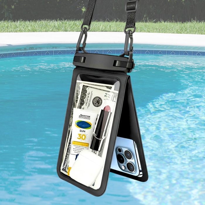 Funda Impermeable Celular Universal Protector De Teléfono Negro