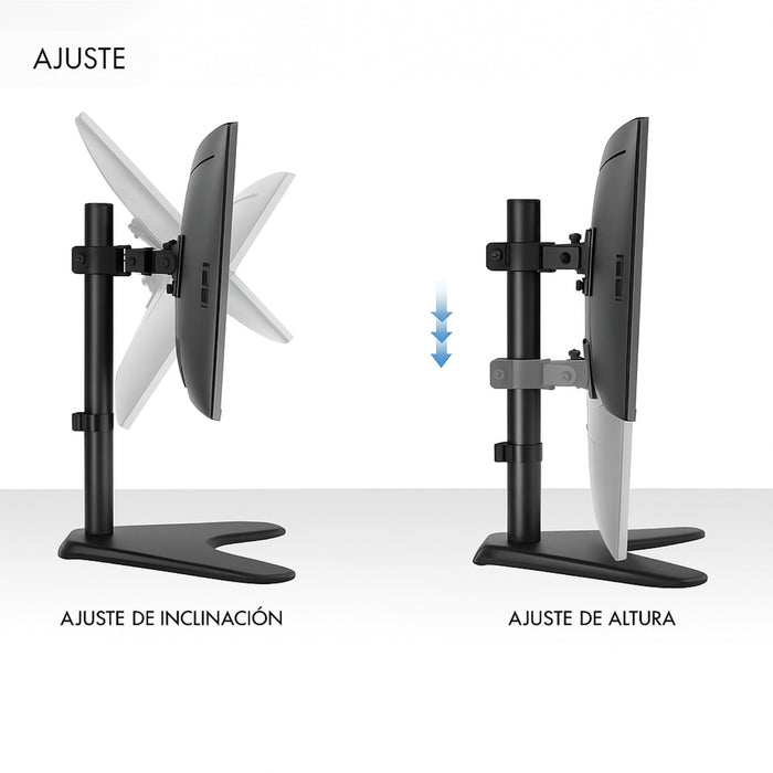 Soporte Monitor Simple Brazo Elevado Monitor Alzador Base