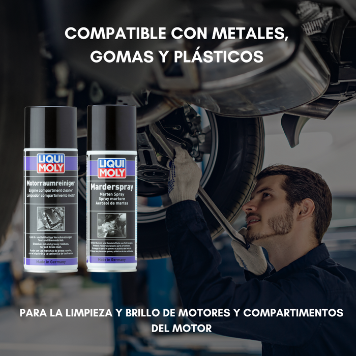 Spray Limpiador + Spray Repelente Roedores Liqui Moly 400ml