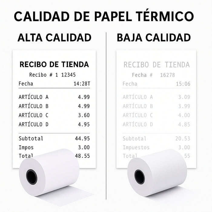 Caja 50 Rollos Papel Térmico 80mm X 80mts Largo Telotenemos Papel Para Impresora Térmica Papel Rollo Termico Boleta Factura Color Blanco