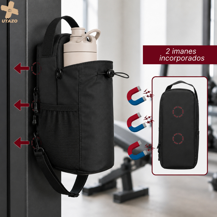Bolso Gym Y Entrenamiento Portátil Magnético Gym Bag Color Negro