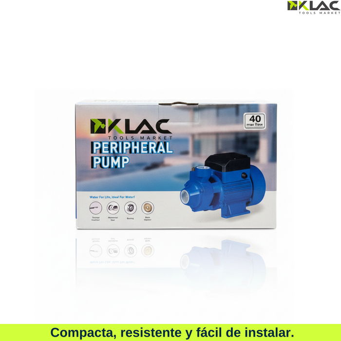 Bomba De Agua Centrifuga 0.5 Hp Marca Klac 1/2 Caballo