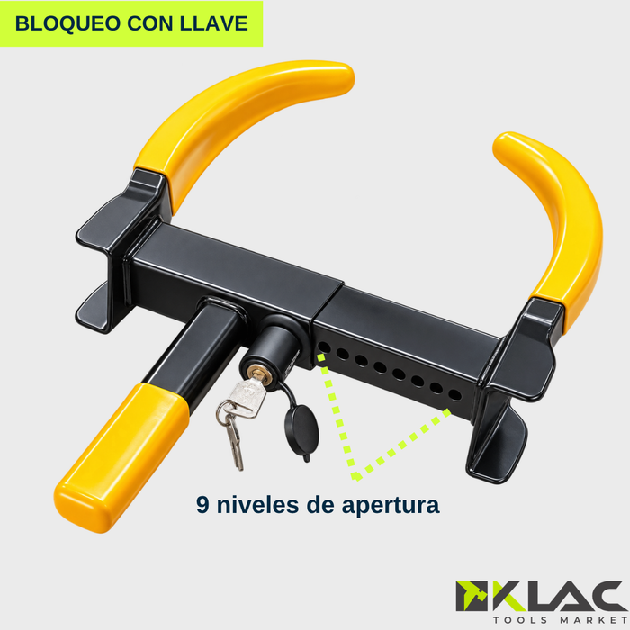Traba Rueda Antirrobo Auto Tuerca De Seguridad Con 3 Llave