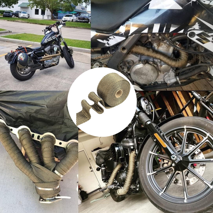 Cinta Termica Aislante Escape 10 Metros Auto Moto Universal