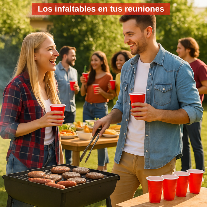 50 Vasos Desechablespara fiestas eventos 500ml