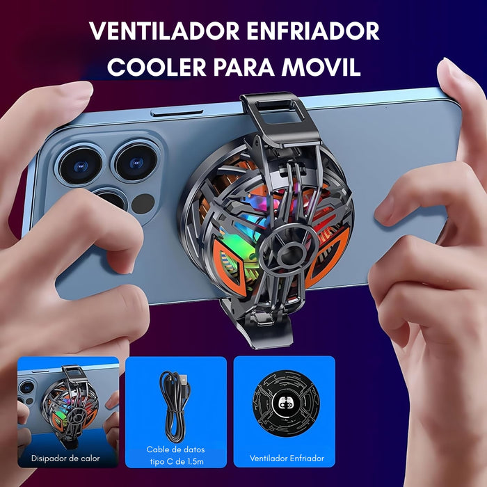 Ventilador Enfriador Cooler Para Movil Magnético Memo Cx08