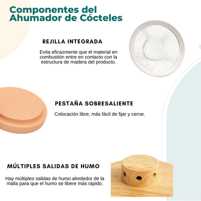 Ahumador De Cocteles Infusiones Para Cóctel Whisky Vino