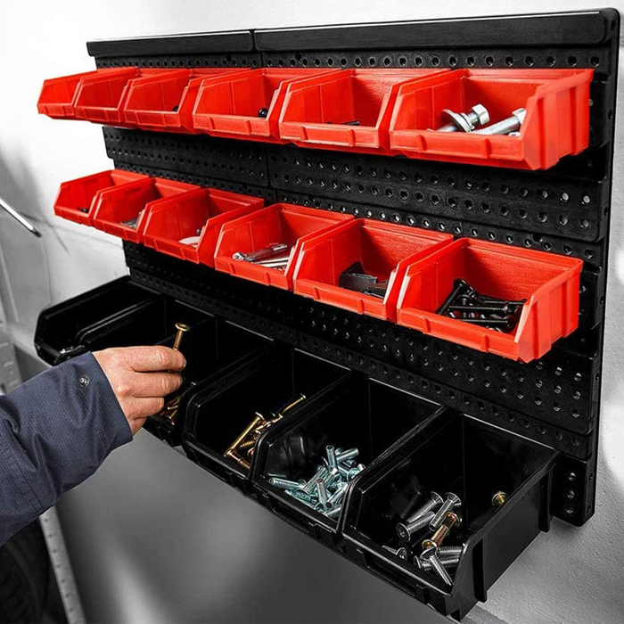 Organizador De Herramientas De Pared Tablero 46 Piezas