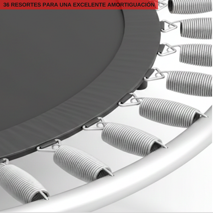 Trampolín Infantil Cama Elástica Para Niños Brincolín 140cm Rojo