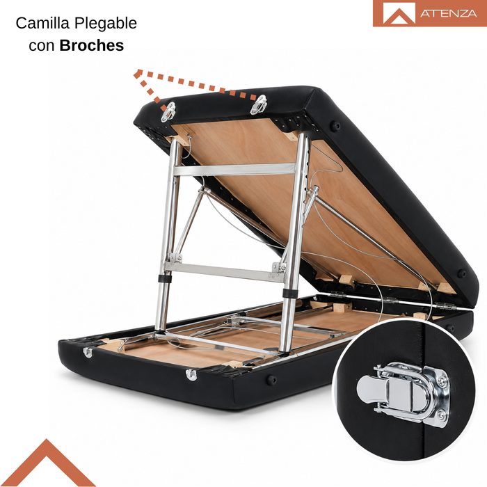Camilla De Masaje Portátil Plegable Aluminio 2 Cuerpos