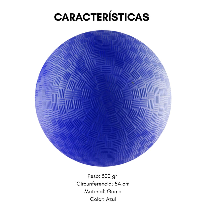 Balón De Gimnasia Rítmica Clásico N° 6 Marca Uktime 15 Cm Azul