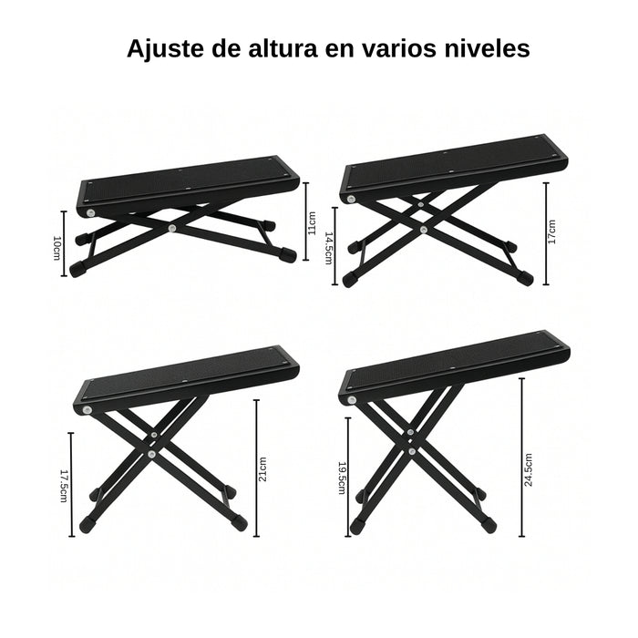Reposapies Regulable En Altur Plegable Para Guitarra