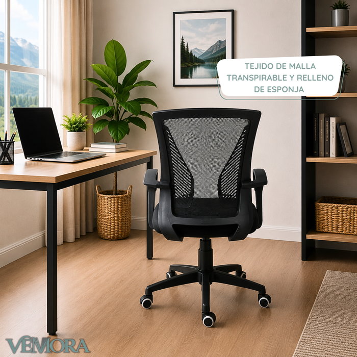 Silla De Escritorio Ergonómica Giratoria Respaldo Malla