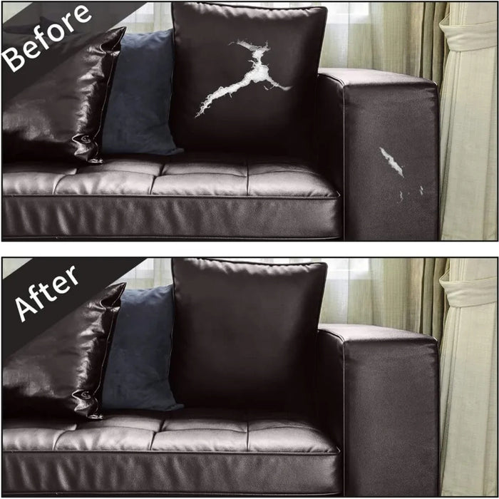 Parche Reparador Cuero Autoadhesivo 50x120cm Para Sofá Auto