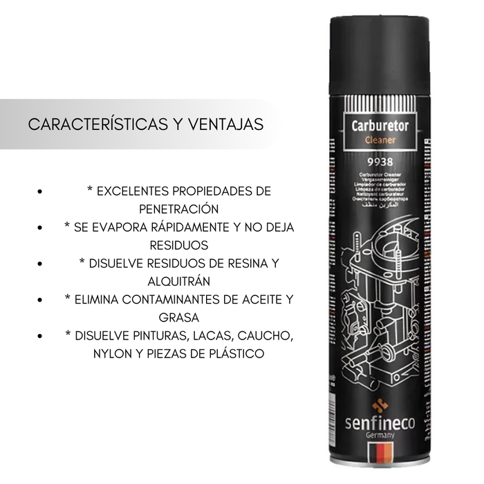 Limpia Carburador 650ml Senfineco X2