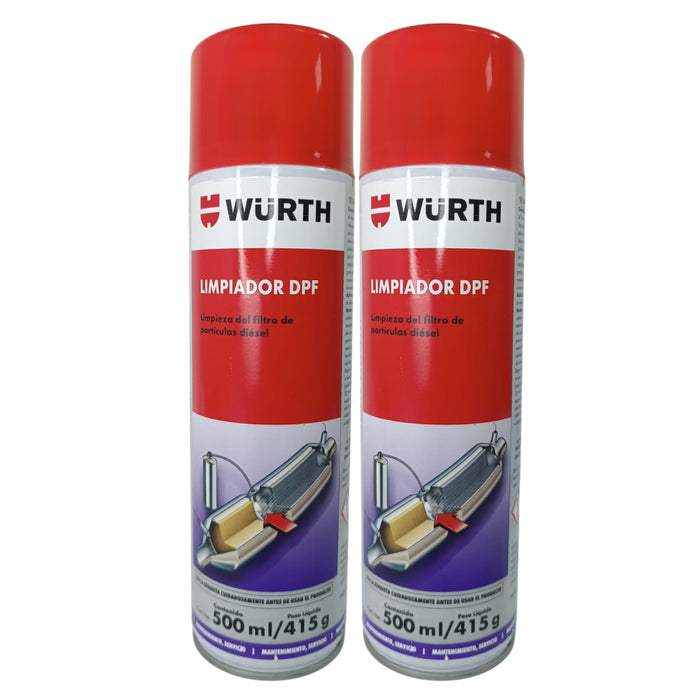 Limpiador Filtro Partículas Diesel Dpf Wurth / 400 Ml. X2