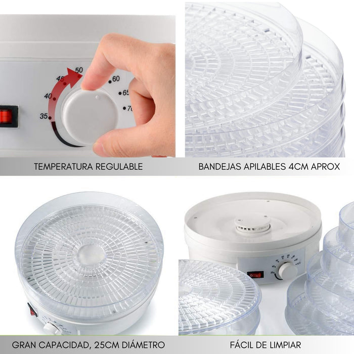 Deshidratador De Alimentos Electrico Verdura Carnes 5 Capas