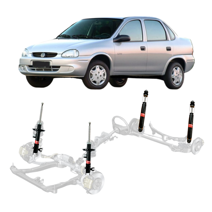 Kit Amortiguadores Delanteros + Traseros Para Corsa 93-08