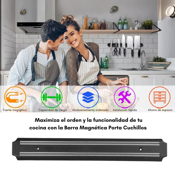 Imán Barra Magnética Cocina Porta Cuchillos 33 Cm