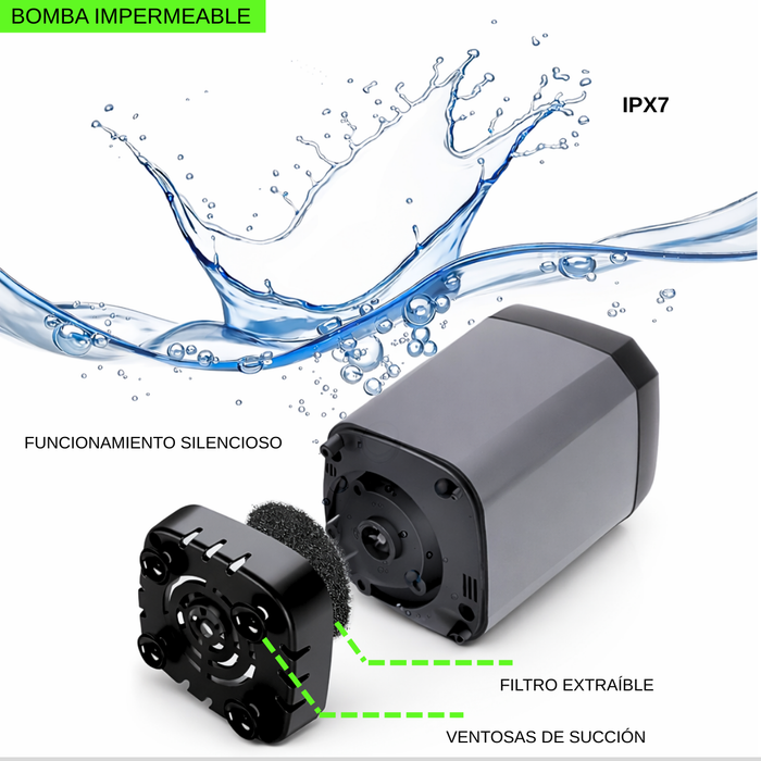 Ducha Camping Portátil 20l Regadera Recargable Led Accesorio Negro