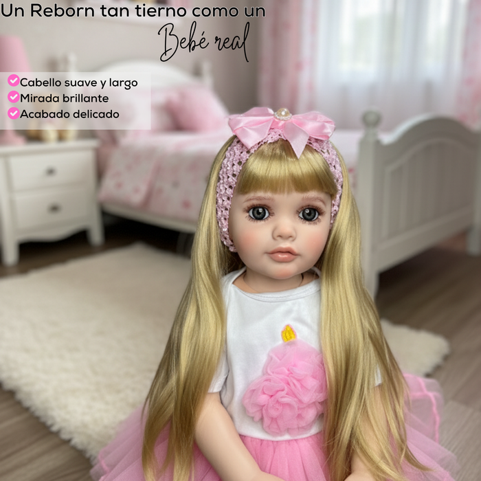 Muñeca Bebé Reborn Silicona Con Sonidos Y Movimientos
