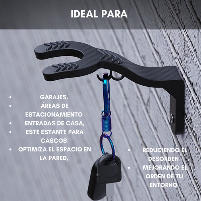 Pack 4 Colgador Para Cascos De Moto Bicicleta Soporte Pared