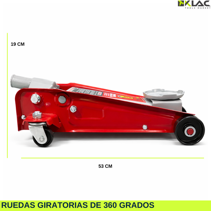 Gata Hidráulica Caimán 3 Toneladas Perfil Bajo Auto Suv
