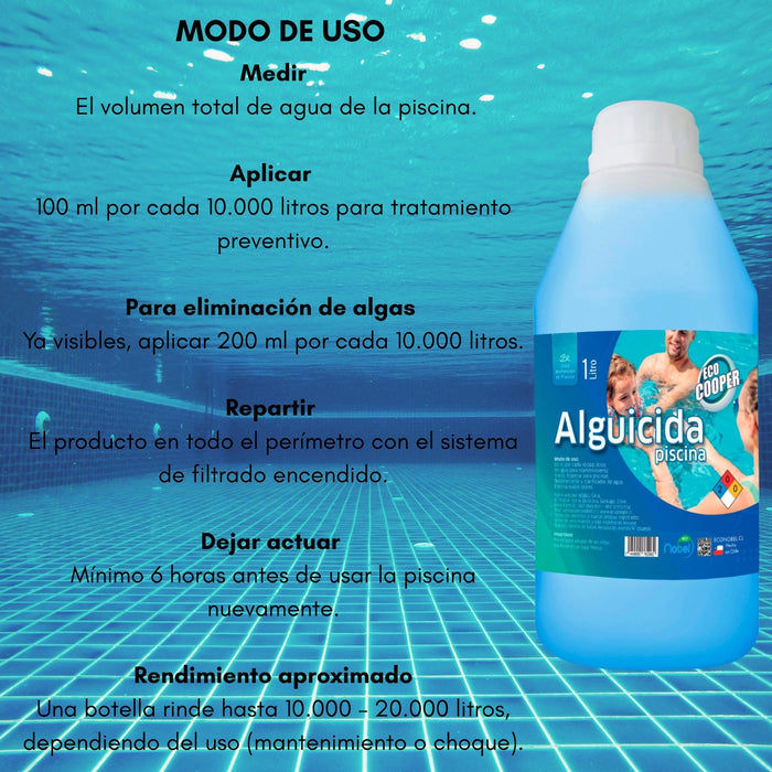Alguicida Para Piscina Química Nobel Nobel Econobel Líquido