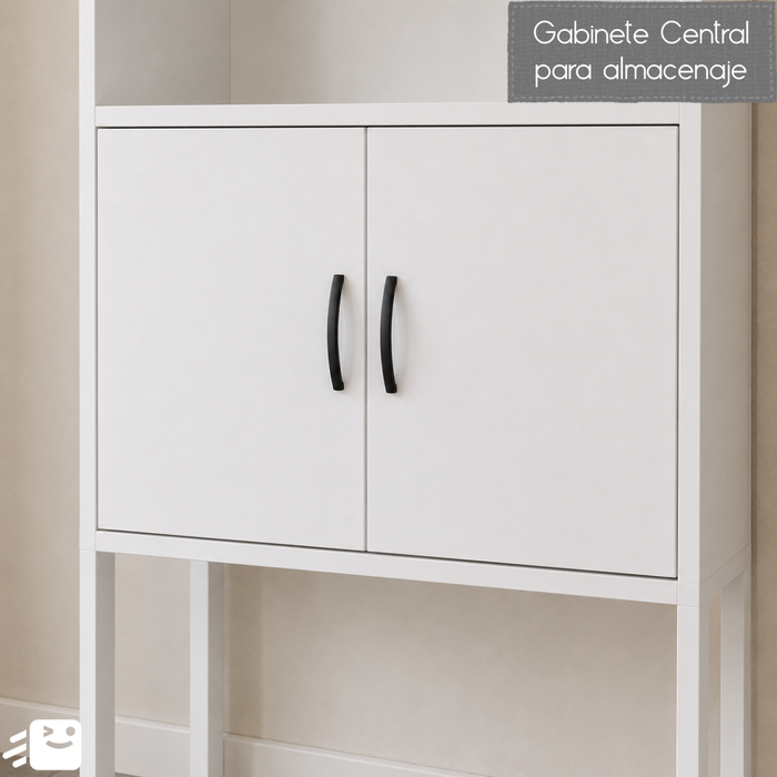 Estante Organizador De Baño Con 2 Puertas