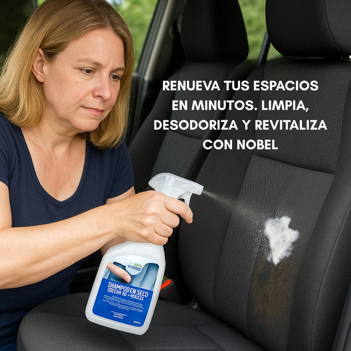 Shampoo En Seco Tapiz Auto Muebles Limpia Tapiceria 750ml