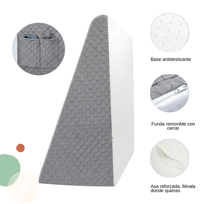 Almohada Cojín Lumbar Antirreflujo Ortopédica Multiposición