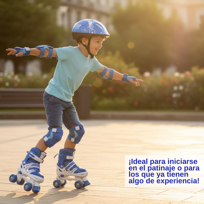 Patines Roller 4 Ruedas Ajustables Artísticos Para Niños