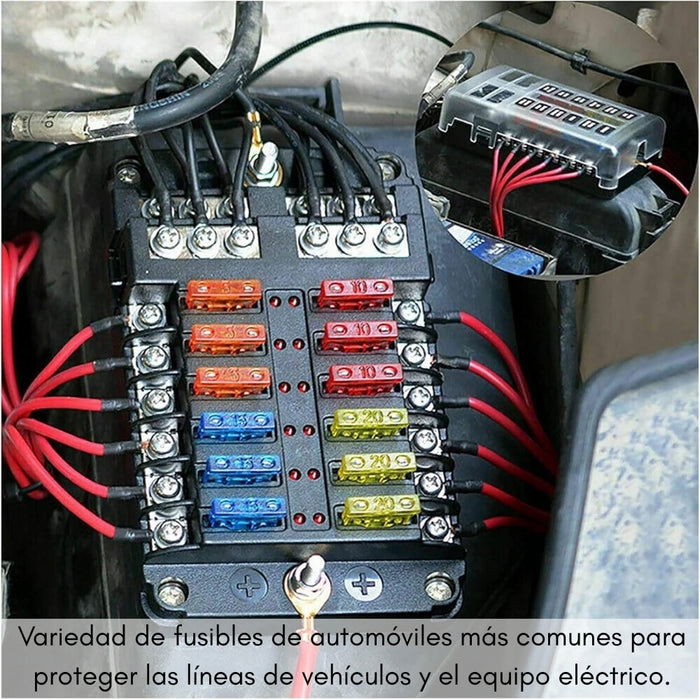 Kit Caja 300 Fusibles Para Auto Carro Coche + Extractor