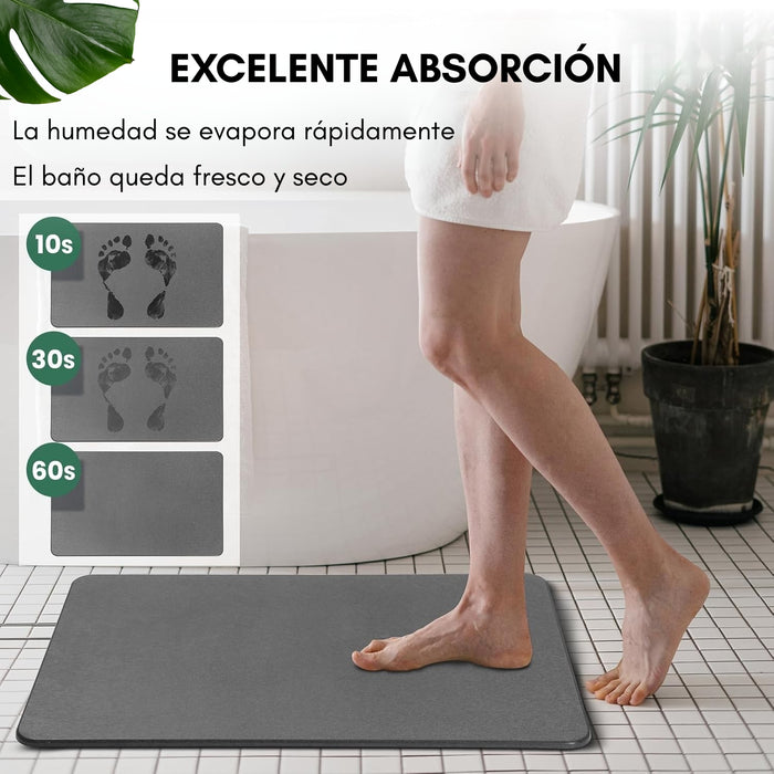 Tapete De Piedra De Diatomeas Secado Ultra Rápido 40x60cm