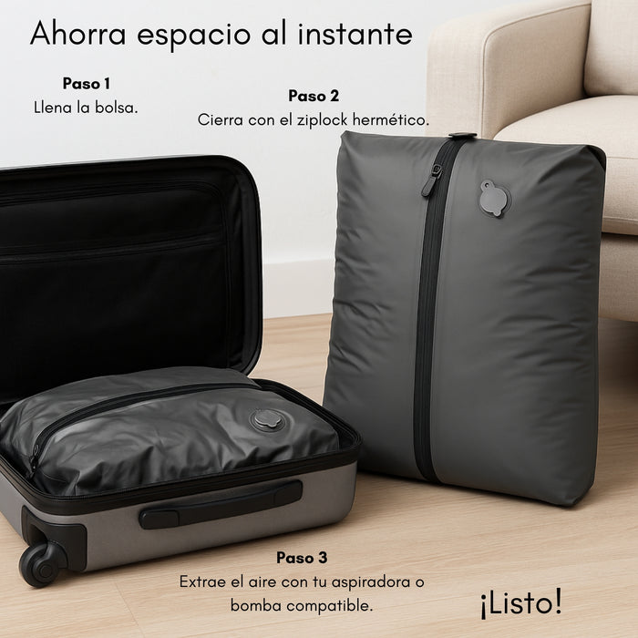 Bolsa Organizadora Al Vacio Viaje Comprime Ahorra Espacio