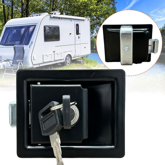 Chapa Cerradura Camper Casa Rodante Grande Incluye 2 Llaves