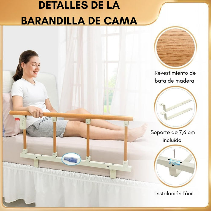 Baranda De Cama Lateral Anticaída Para Cuidado Adulto Mayor