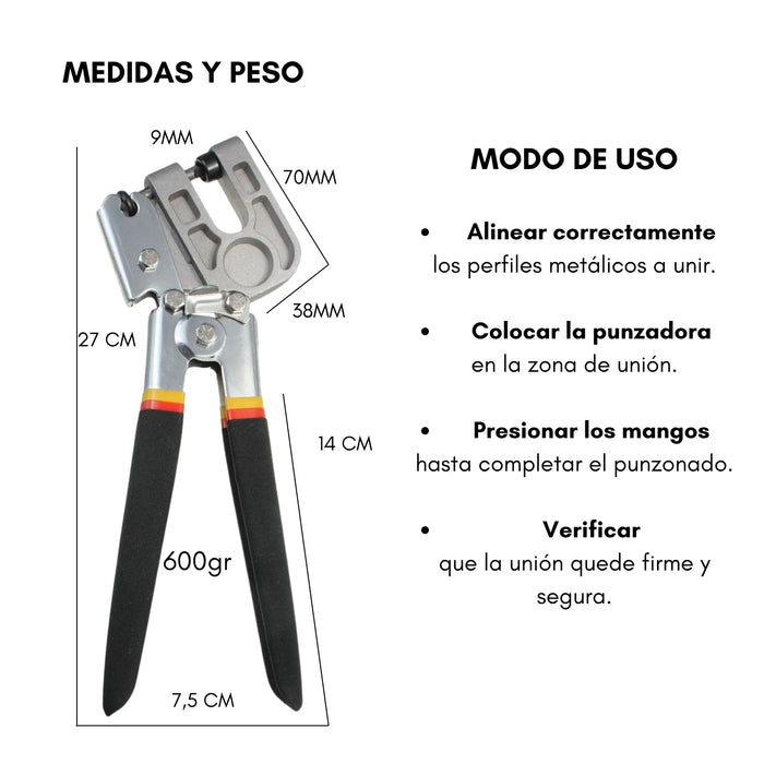 Punzadora Alicate Prensa Punzón para Metalcon Montante