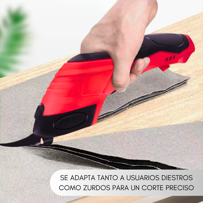 Tijera Eléctrica Recargable para Carton Tela Cuero Alfombra