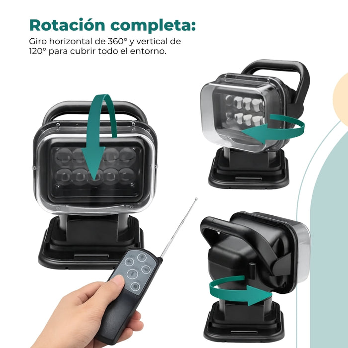 Foco Busca Camino Led 50w Imantado De 360 Grados Focos