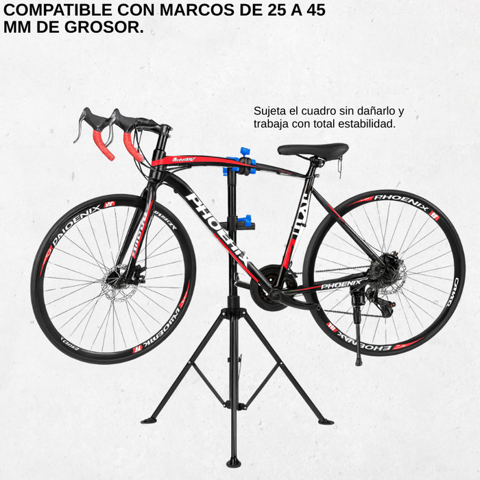 Atril Bicicletas Para Mantenimiento Ajustable Y Plegable