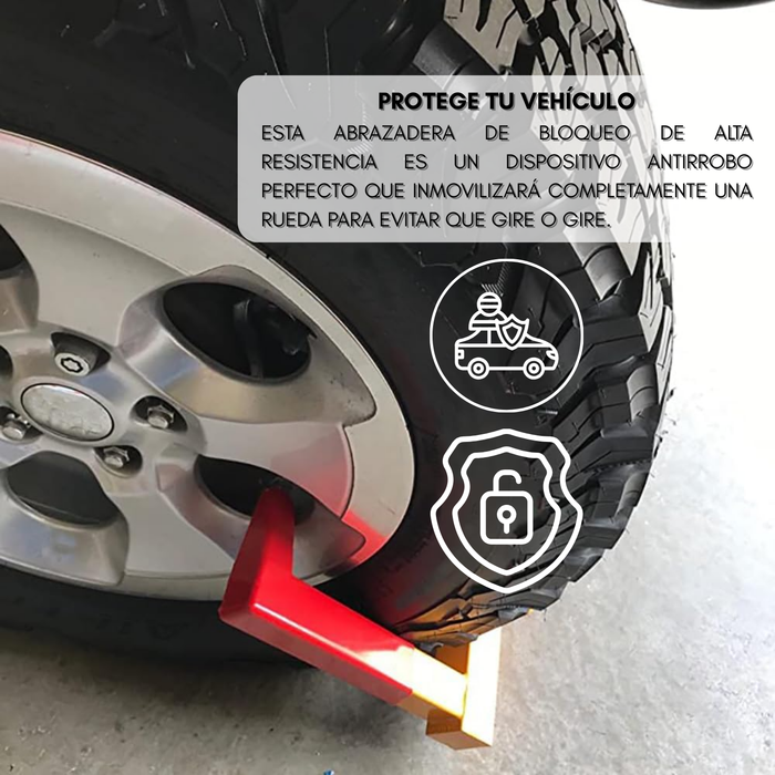 Traba Rueda Pitbull Proteccion Seguridad De Bloqueo Rueda