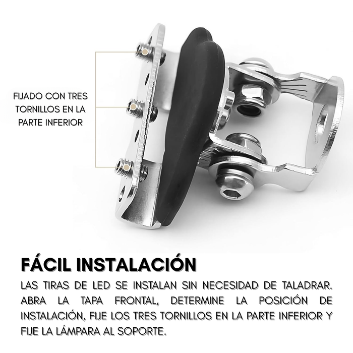 Soporte Capot Para Neblineros Barras Led Fijos Universal X2