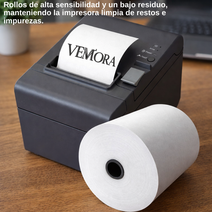 Pack 50 Rollo Papel Térmico 50x55mm 16,5mts