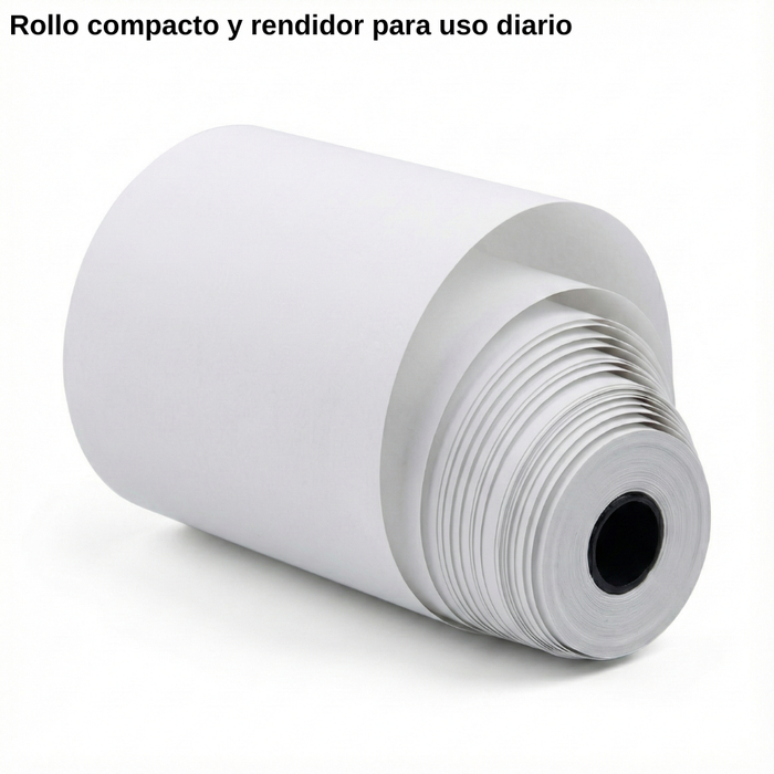 Pack 50 Rollo Papel Térmico 50x55mm Pos Transbank 16,5mts